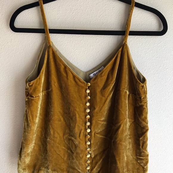 Madewell Tops - BOGO Madewell Gold Velvety Tank Top Camisole Style